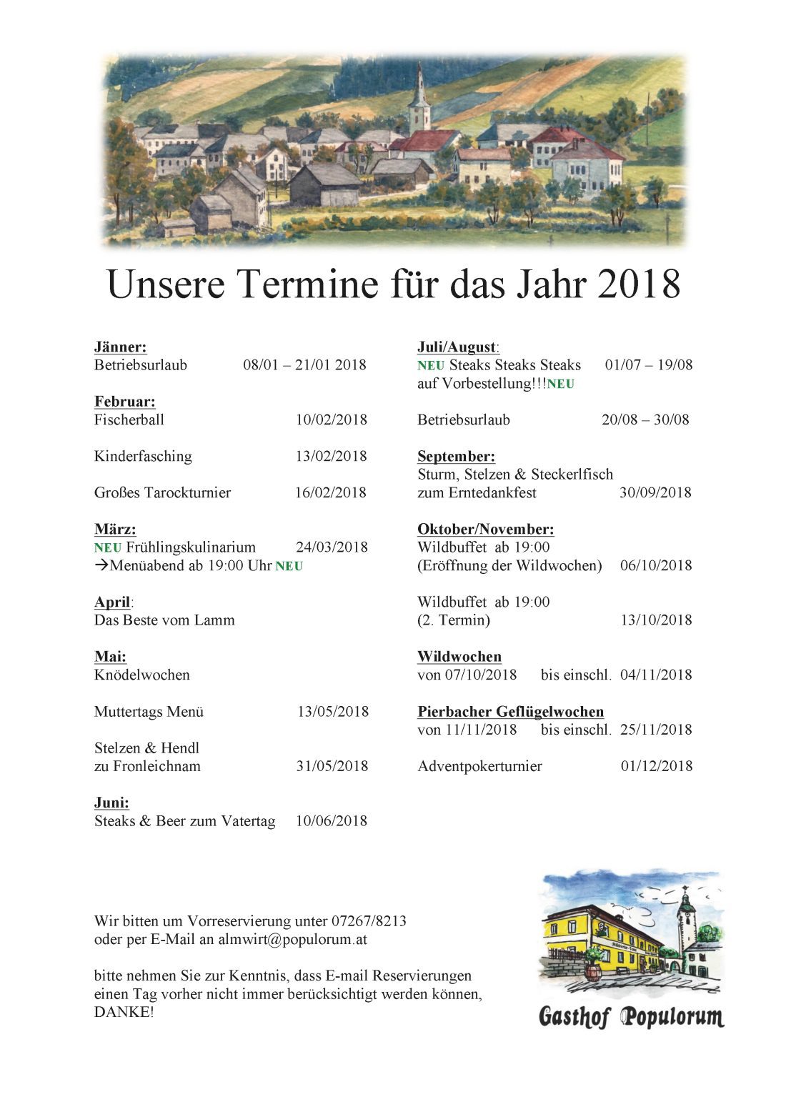 Jahresvorschau 2018