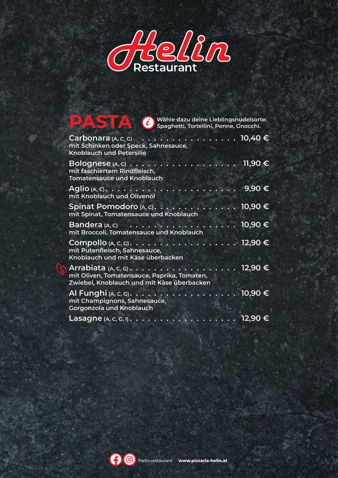 2025 01 08 Speisekarte A4 hoch mit Preise red