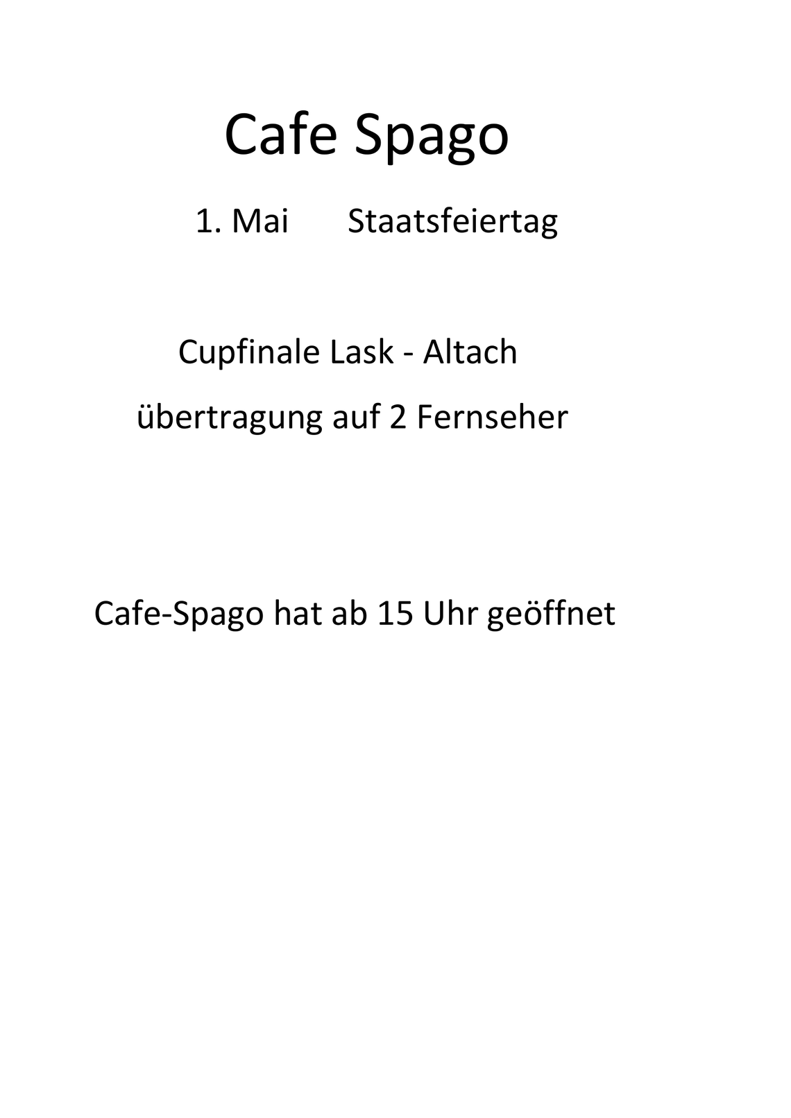 Wochenmenü