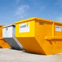 R. AIGNER - EISEN METALL, KRÄNE u. HEBEBÜHNEN, CONTAINER