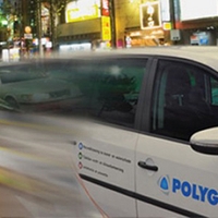 Speeding Polygon Car