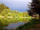 ...das war ein Anblick "Gewitter trifft Sonne"! Leider am Bild nicht so farbenkräftig.