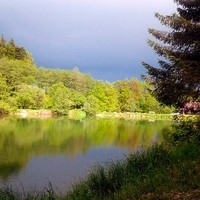 ...das war ein Anblick "Gewitter trifft Sonne"! Leider am Bild nicht so farbenkräftig.