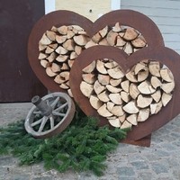 Holzständer Herz