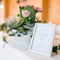 Tischkarte Hochzeit H&W