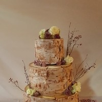Hochzeitstorte Birkenoptik