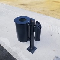  Mülleimer mit Aschenbecher versperrbar