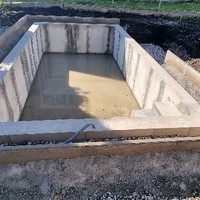 Naturpoolbau Ausgeschalt