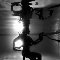Unterwasser Fotoshooting Parthl Martin Girl Black and White