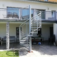 Spindeltreppe Pulverbeschichtet