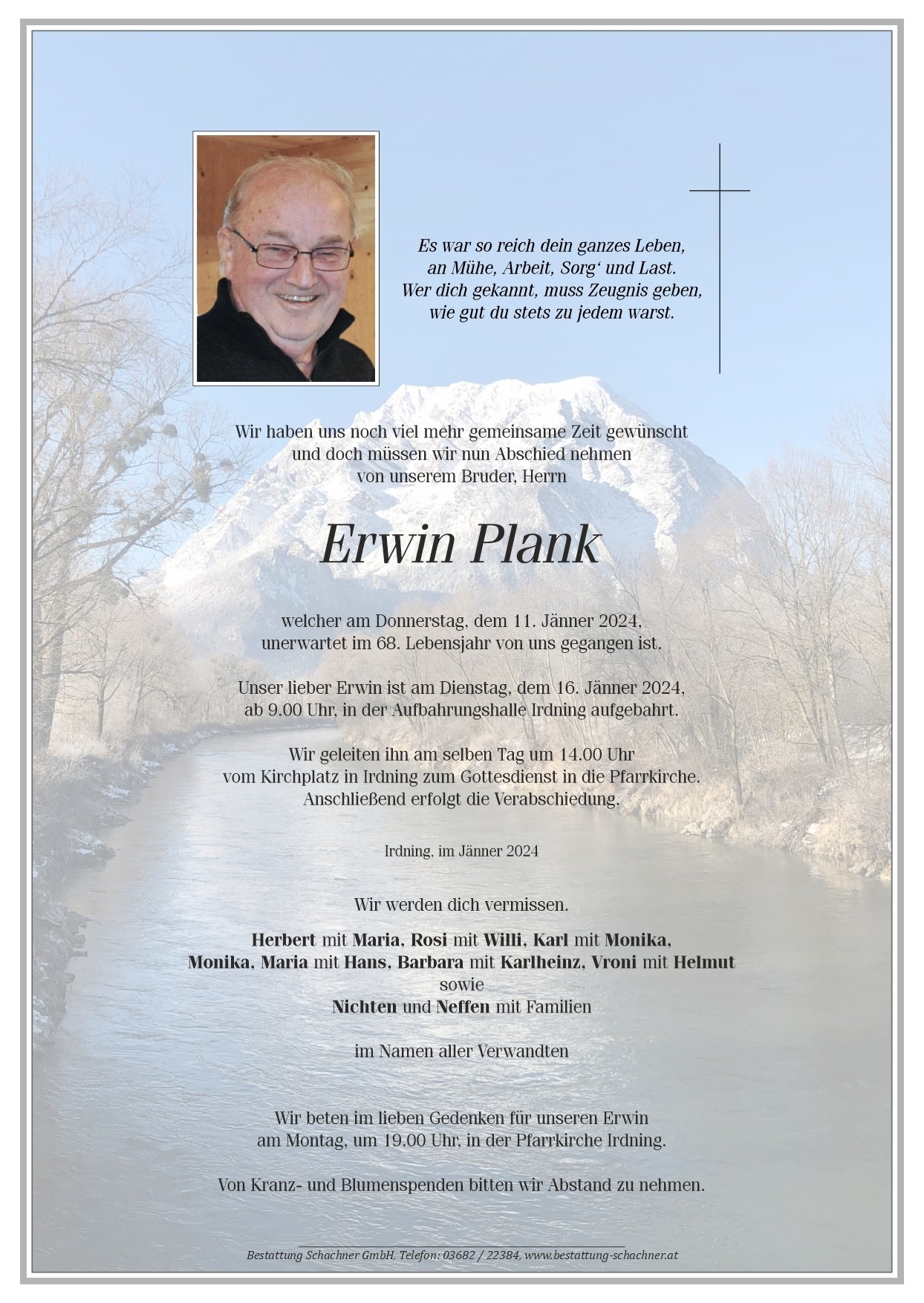 Todesfälle (Bestattung Schachner)