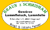 Braun z'Schmidham Lammfleisch, Lammfelle, Gewürze | Perner Baggerungen