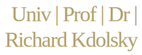 Univ. Prof. Dr. Richard Kdolsky Facharzt für Unfallchirurgie und Sporttraumatologie