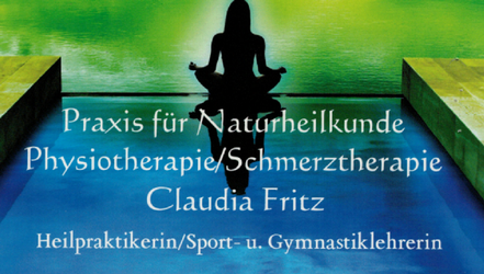 Praxis für Naturheilkunde und Physiotherapie Claudia Fritz | Heilpraktikerin / Sport- u. Gymnastiklehrerin