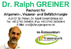 Dr. Ralph GREINER, Facharzt für Allgemein-, Viszeral- und Gefäßchirurgie