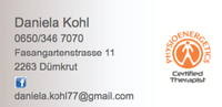 Daniela Kohl - Humanenergetik - Kinesiologie