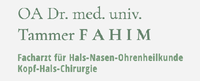 OA Dr. med. univ. Tammer FAHIM, Facharzt für Hals-Nasen-Ohrenheilkunde, Kopf-Hals-Chirurgie