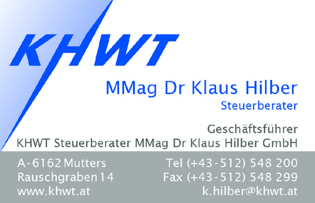 Steuerberater MMag. Dr. Klaus Hilber 
