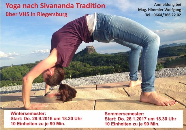 Yoga nach Sivananda Tradition über VHS in Riegersburg
