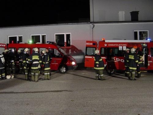 ÜBUNG: Brand in der Fa. Wipf  in Marchtrenk