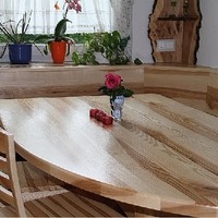 essecke esche massiv, gebürstet