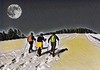 Vollmond oder Fackel - Schneeschuhwanderung