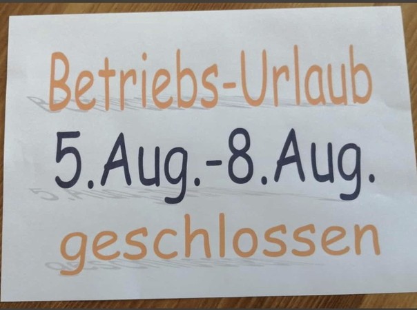 Betriebsurlaub