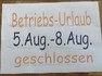 Betriebsurlaub