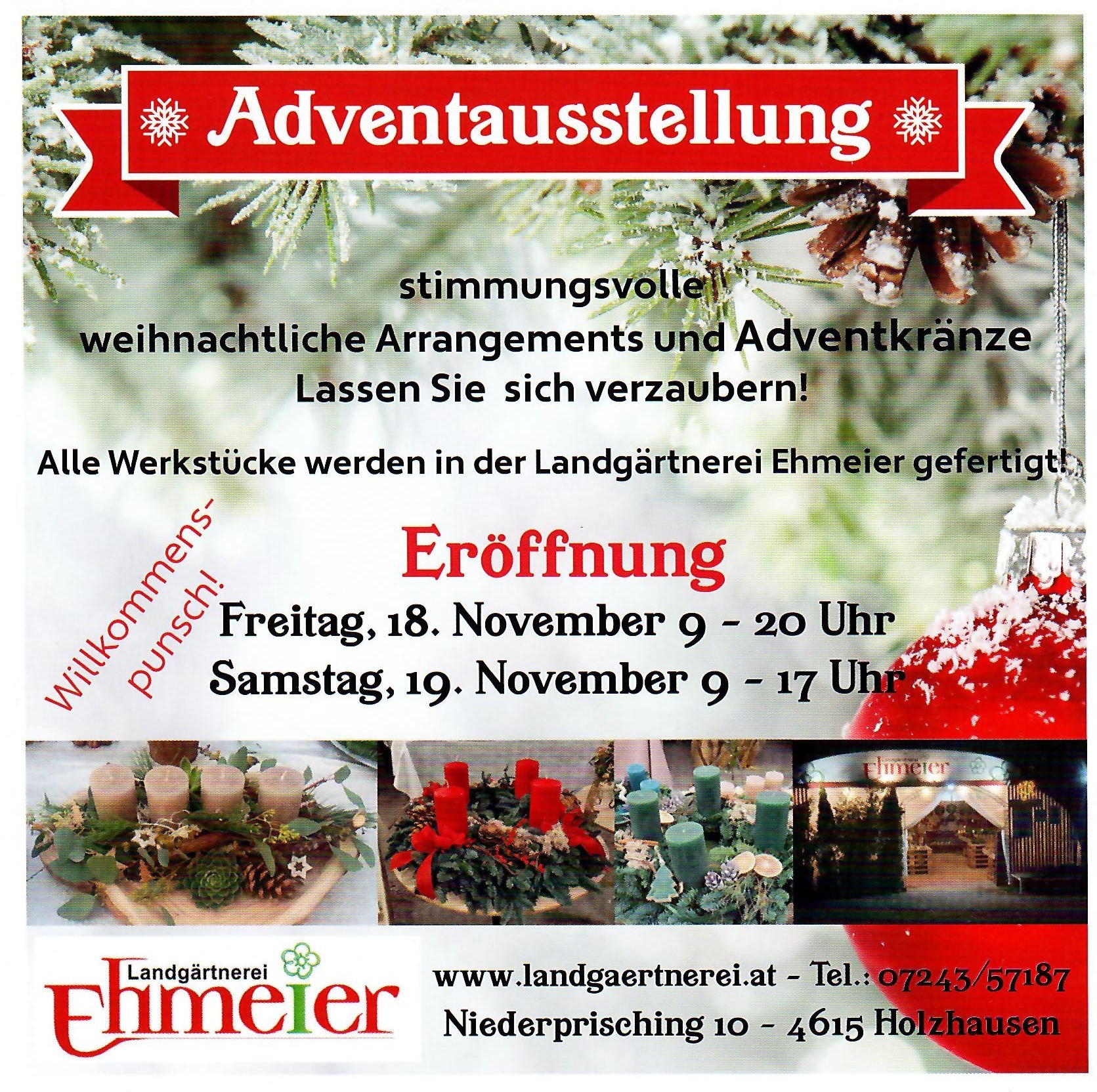 Adventausstellung Landgärtnerei Ehmeier (Gemeinde Holzhausen)