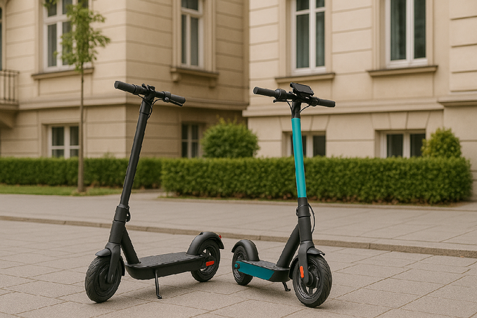 Achtung beim E-Scooter-Fahren