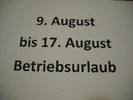 Betriebsurlaub