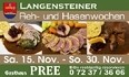 LANGENSTEINER Reh- und Hasenwochen im Gasthaus PREE !!!
