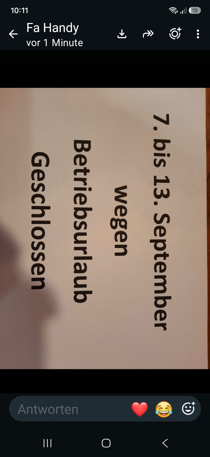 Betriebsurlaub