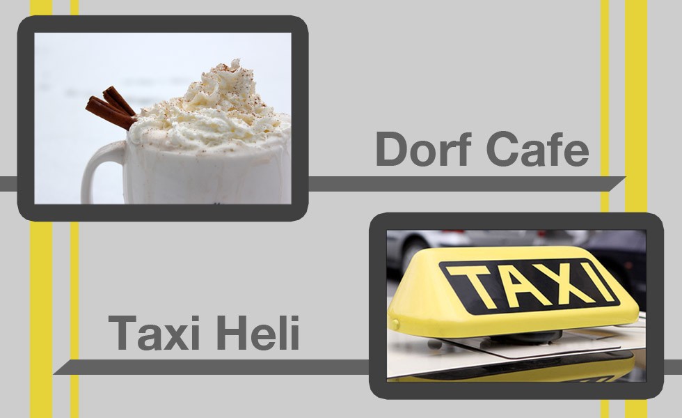 dorf cafe taxi heli startseite