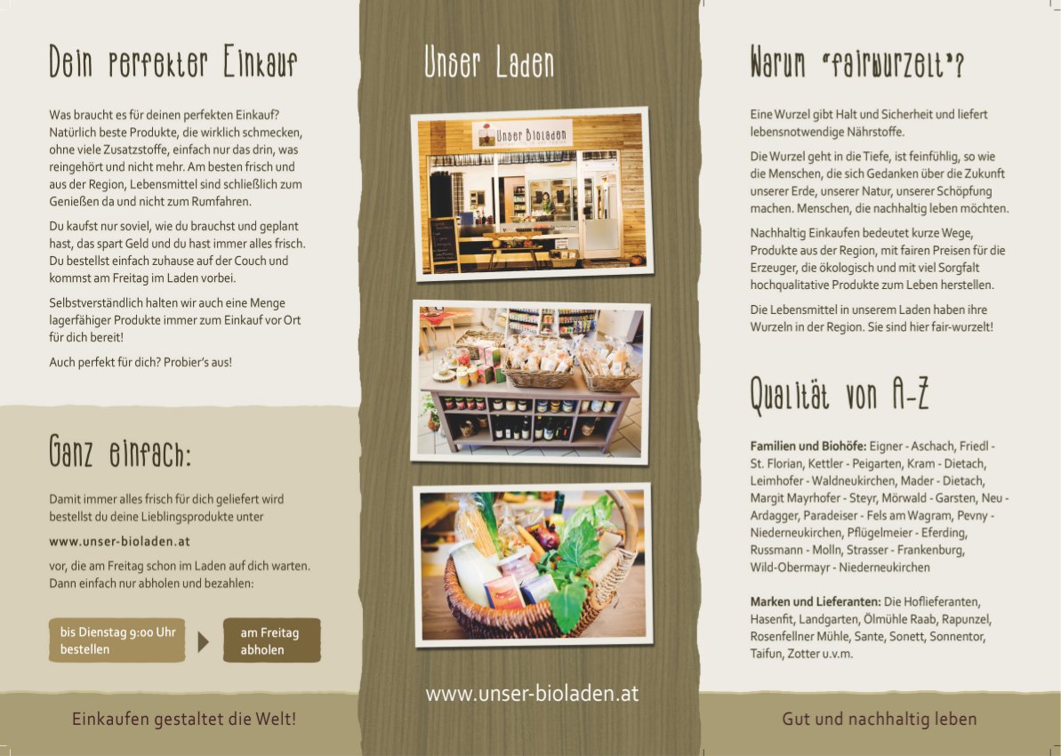 Folder Bioladen innen