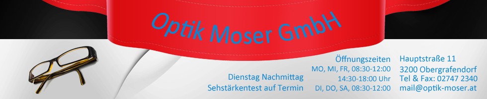 Optik Moser banner