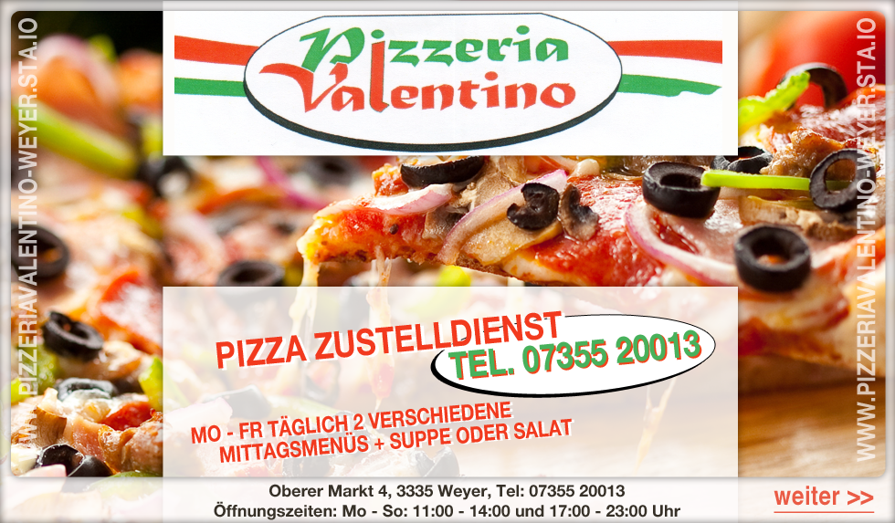 pizzeria valentino weyer