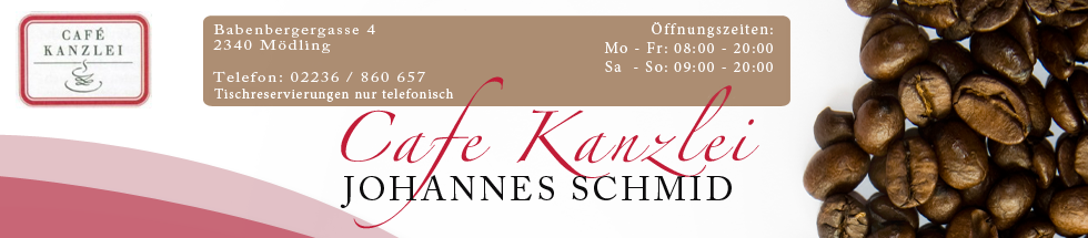 Cafe Kanzlei   Johannes Schmid Banner