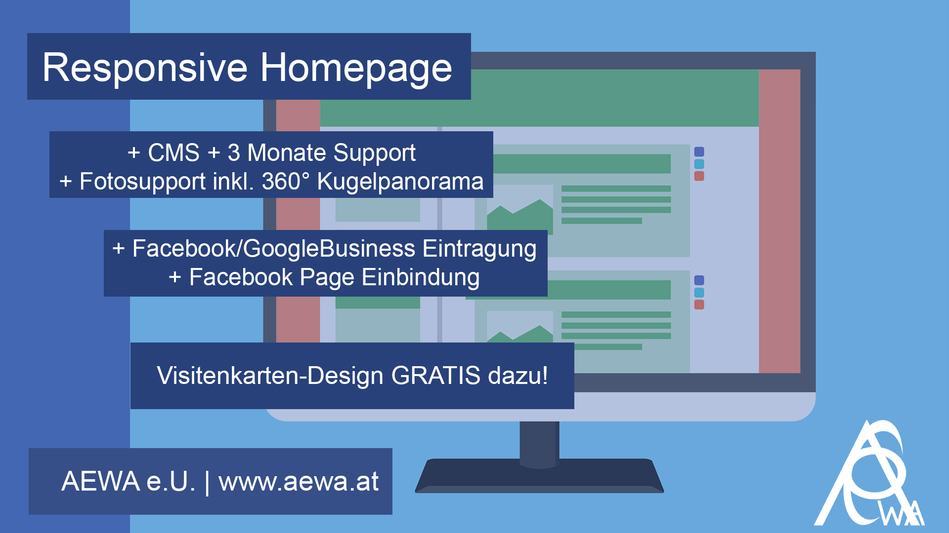 Visitenkarten-Design gratis zum Paket dazu