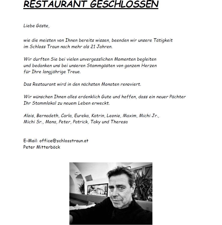 Restaurant geschlossen 11.11.2024