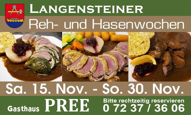 Langensteiner Reh und Hasenwochen