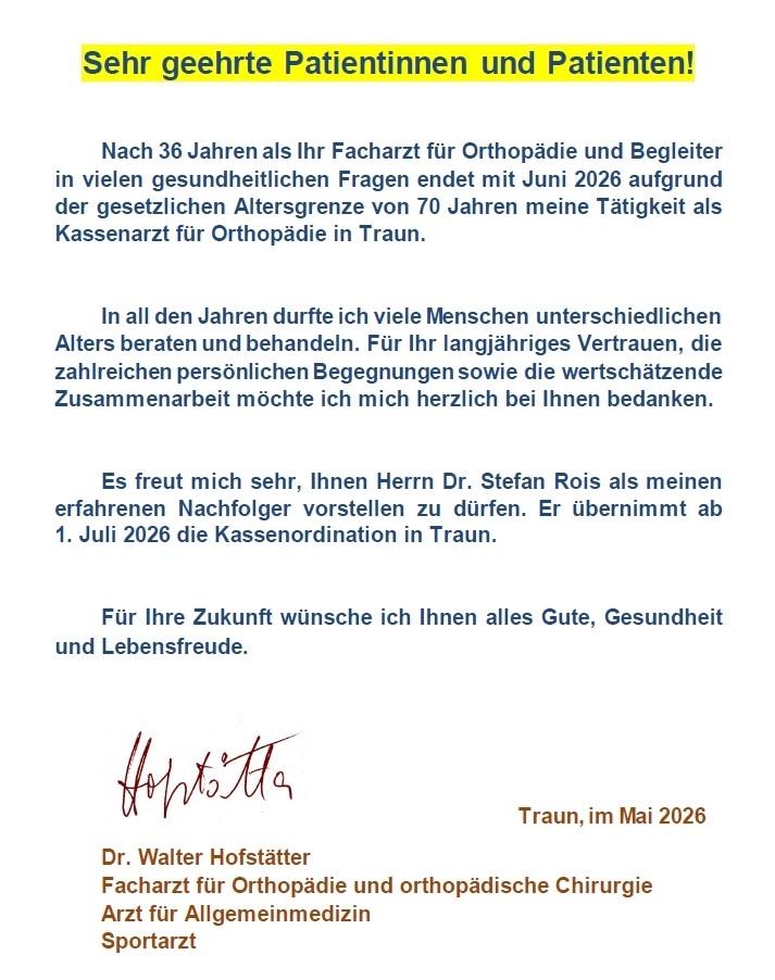 Praxisende Juni 2026